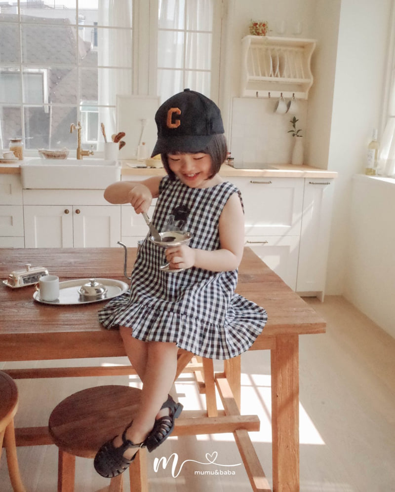 Mumunbaba - Korean Children Fashion - #designkidswear - Check Check One-piece - 3
