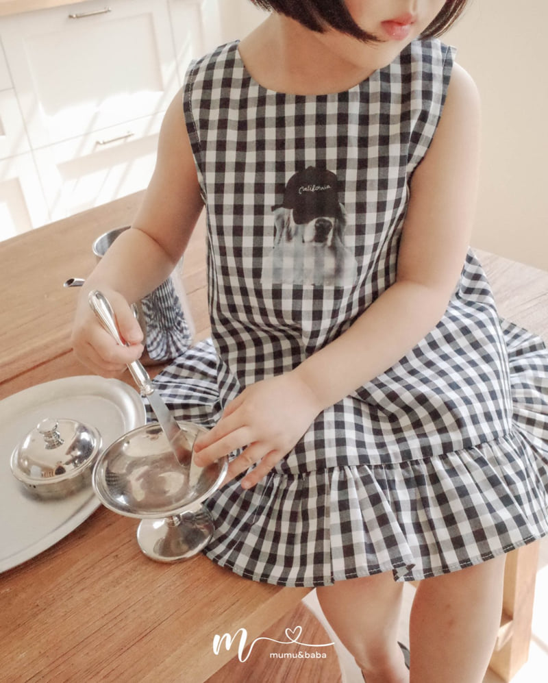 Mumunbaba - Korean Children Fashion - #designkidswear - Check Check One-piece - 4
