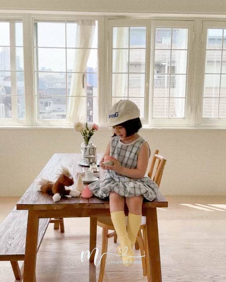 Mumunbaba - Korean Children Fashion - #discoveringself - Mongle Check One-piece - 4