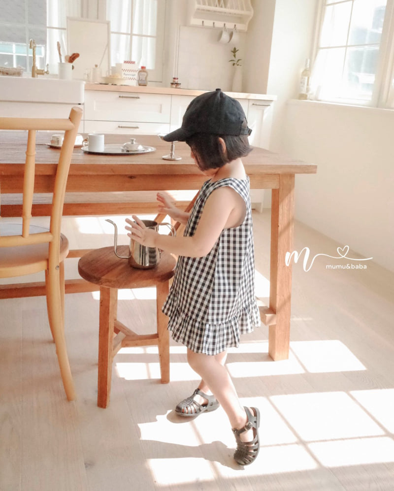 Mumunbaba - Korean Children Fashion - #fashionkids - Check Check One-piece - 5