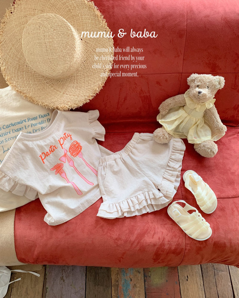 Mumunbaba - Korean Children Fashion - #fashionkids - Pasta Set Pants - 12