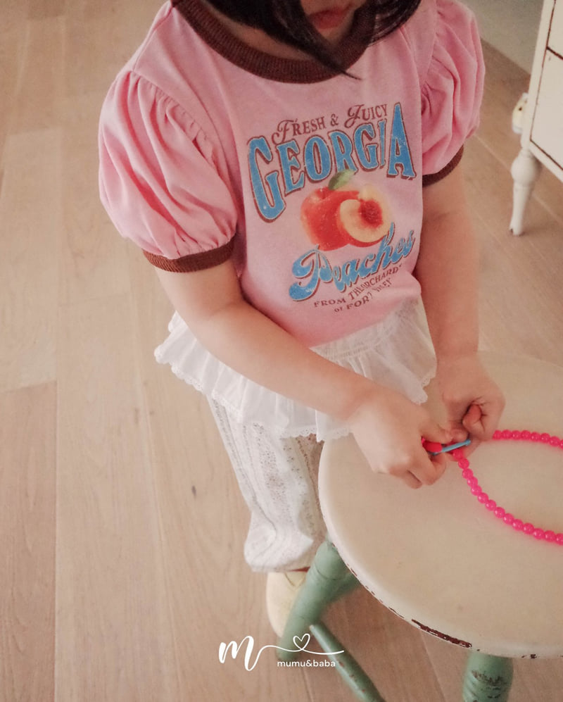 Mumunbaba - Korean Children Fashion - #kidsstore - Peach Peach Tee - 9