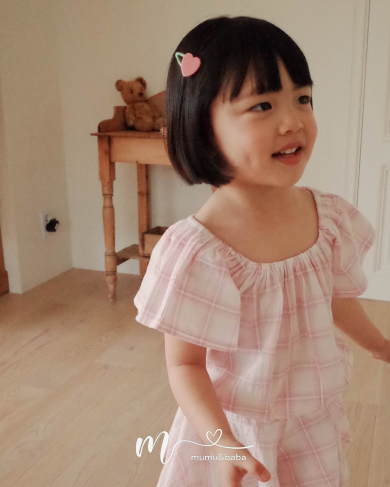 Mumunbaba - Korean Children Fashion - #kidzfashiontrend - Check Shawl Blouse - 9