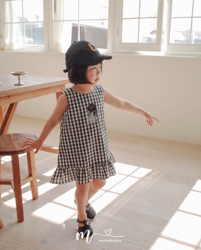Mumunbaba - Korean Children Fashion - #kidzfashiontrend - Check Check One-piece - 8