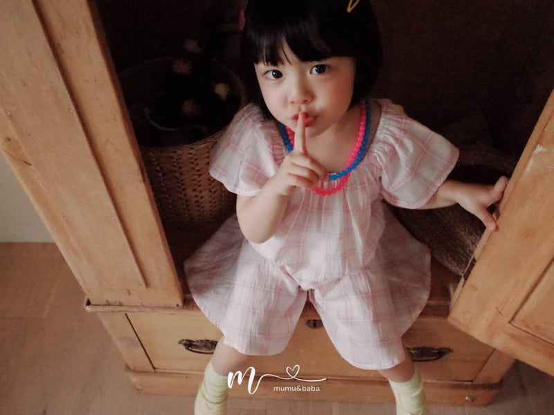 Mumunbaba - Korean Children Fashion - #kidzfashiontrend - Check Set Skirt Pants - 3