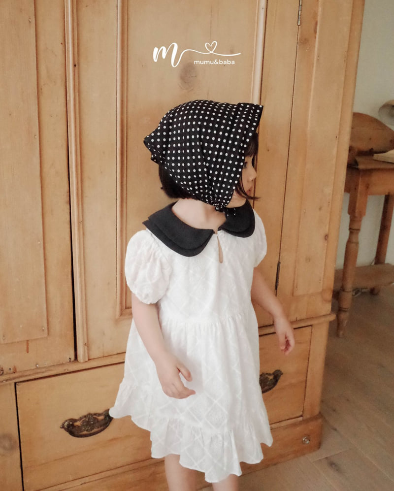 Mumunbaba - Korean Children Fashion - #littlefashionista - Collar Punching One-piece - 10
