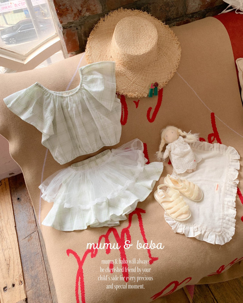 Mumunbaba - Korean Children Fashion - #littlefashionista - Check Shawl Blouse - 11