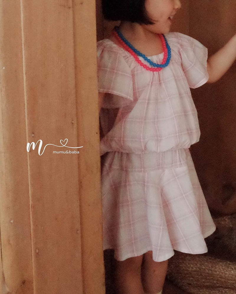 Mumunbaba - Korean Children Fashion - #minifashionista - Check Set Skirt Pants - 7