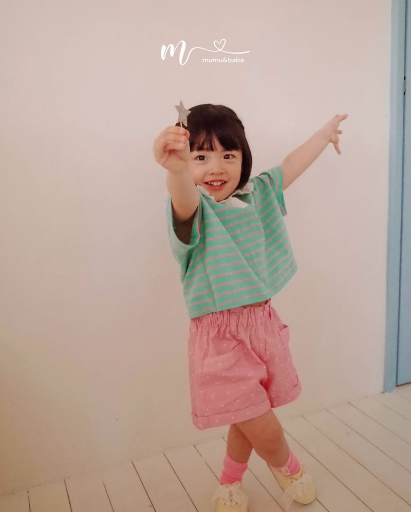 Mumunbaba - Korean Children Fashion - #prettylittlegirls - Chewing Collar Tee - 5