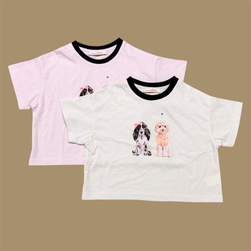 Mumunbaba - Korean Children Fashion - #stylishchildhood - Bebe Dog Tee - 8