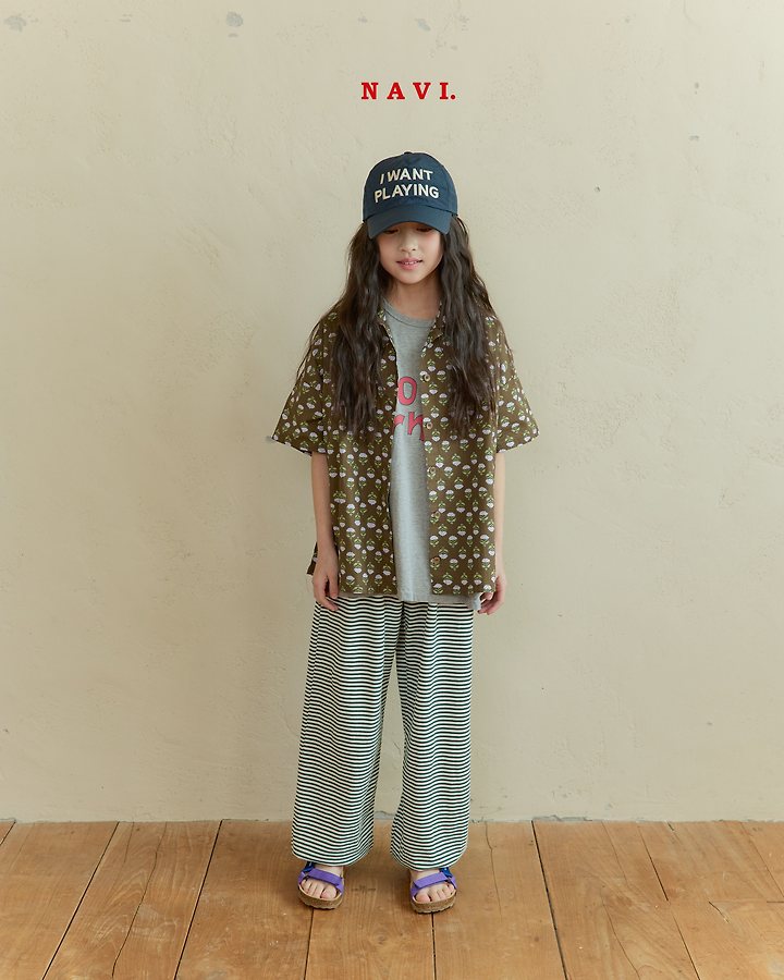 Navi - Korean Children Fashion - #childofig - Line Pants - 2
