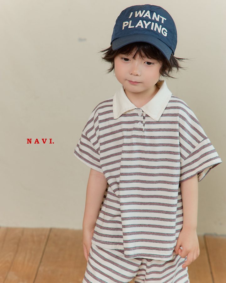 Navi - Korean Children Fashion - #designkidswear - Mo Multi Tee - 8