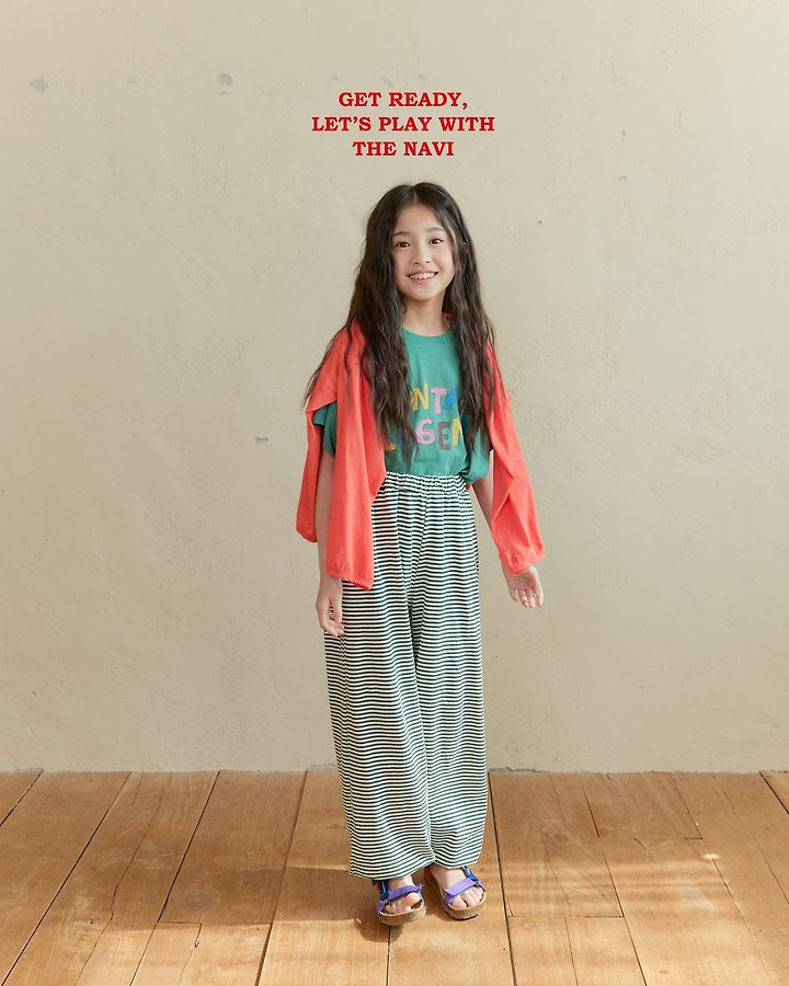 Navi - Korean Children Fashion - #childrensboutique - Line Pants - 4