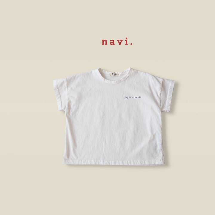 Navi - Korean Children Fashion - #fashionkids - Simple Tee - 2