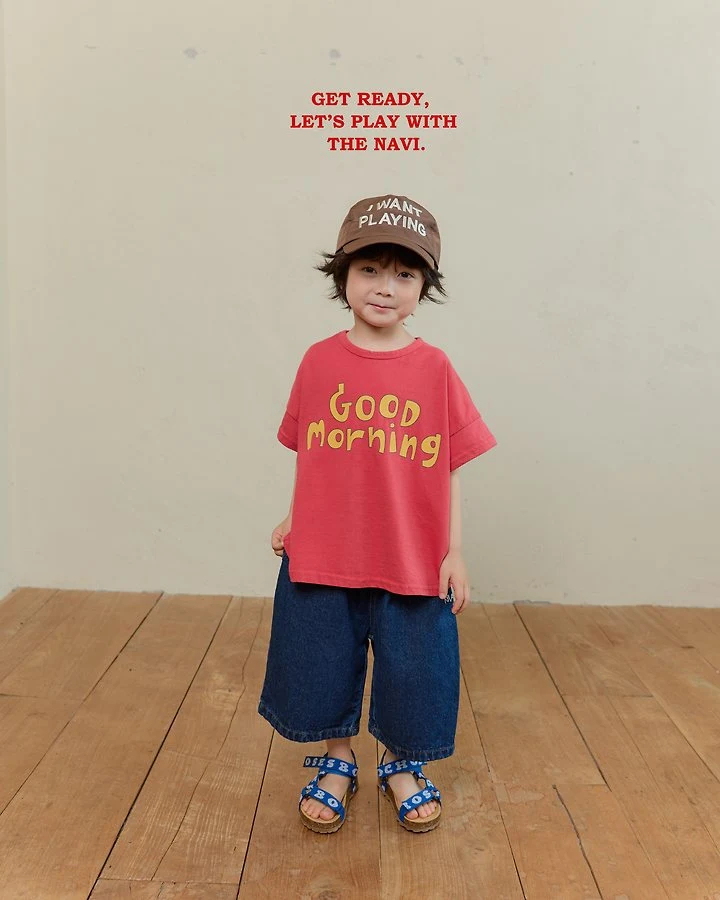 Navi - Korean Children Fashion - #kidsshorts - Morning Tee - 3