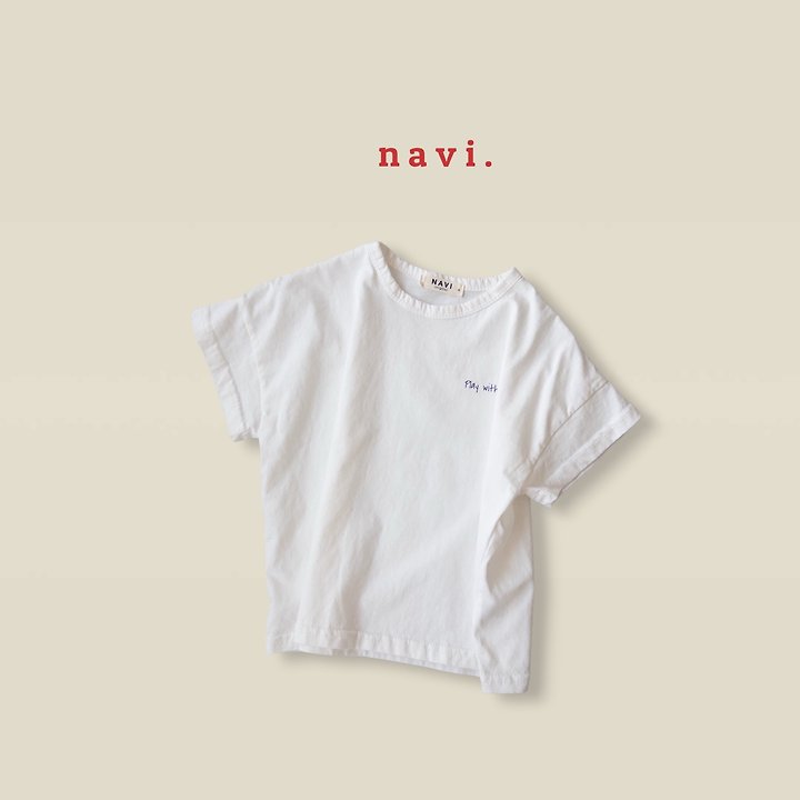 Navi - Korean Children Fashion - #kidsshorts - Simple Tee - 3