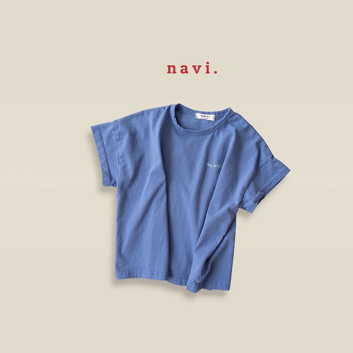 Navi - Korean Children Fashion - #littlefashionista - Simple Tee - 7