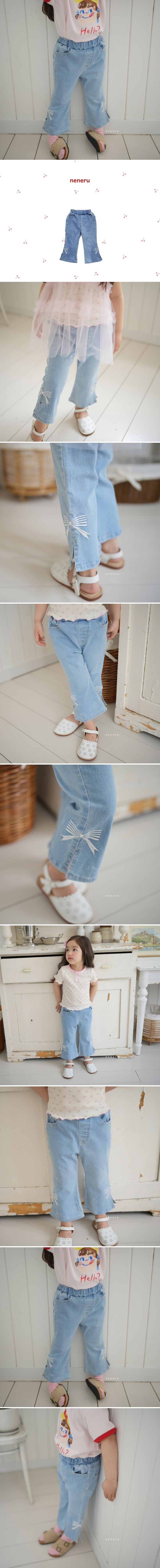 Neneru - Korean Baby Fashion - #babyoninstagram - The Ribbon Jeans - 2