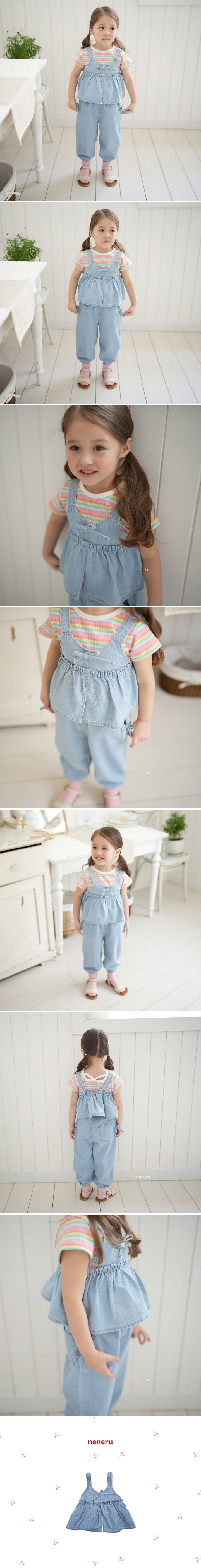 Neneru - Korean Baby Fashion - #babywear - Clio Denim Vest - 2
