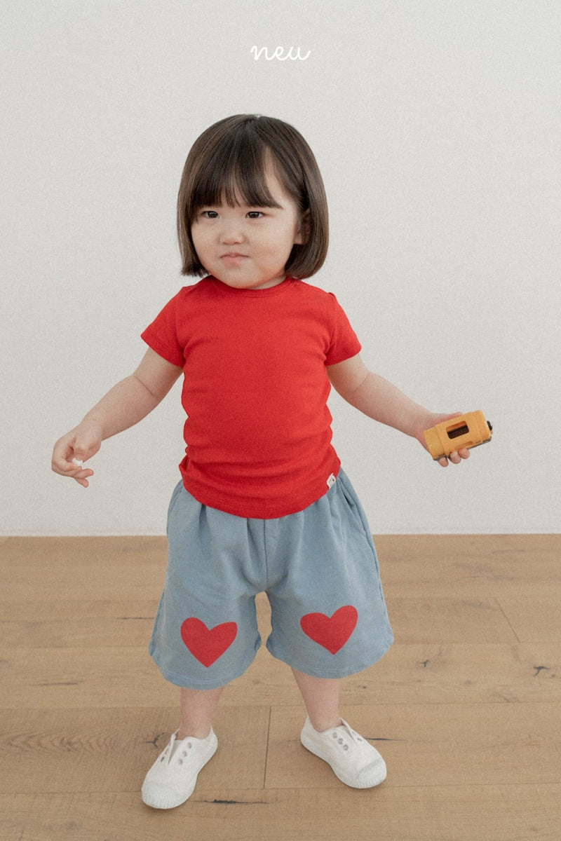 Neu - Korean Children Fashion - #Kfashion4kids - Heart Bread Half Pants - 7