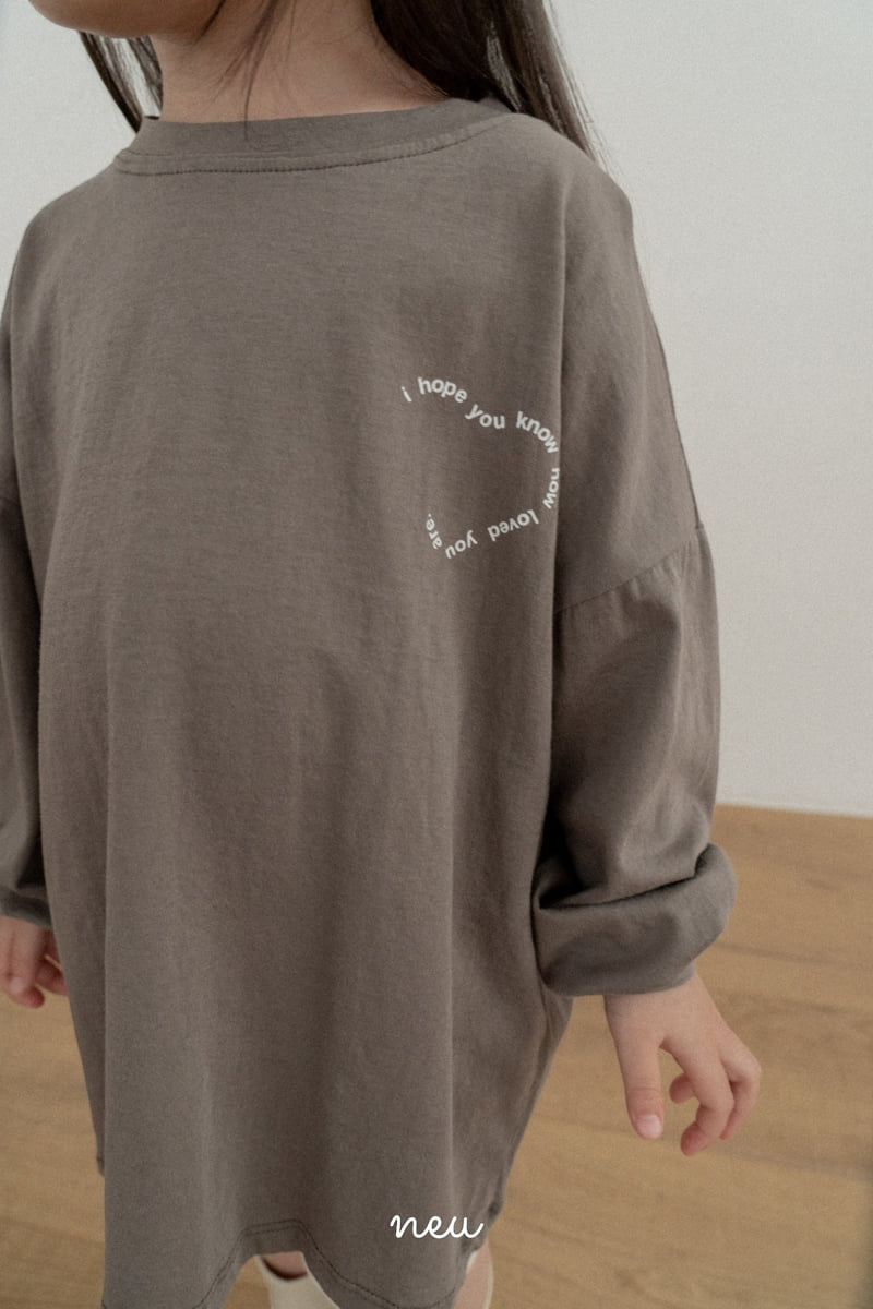 Neu - Korean Children Fashion - #childofig - Love Long Sleeve Tee - 3