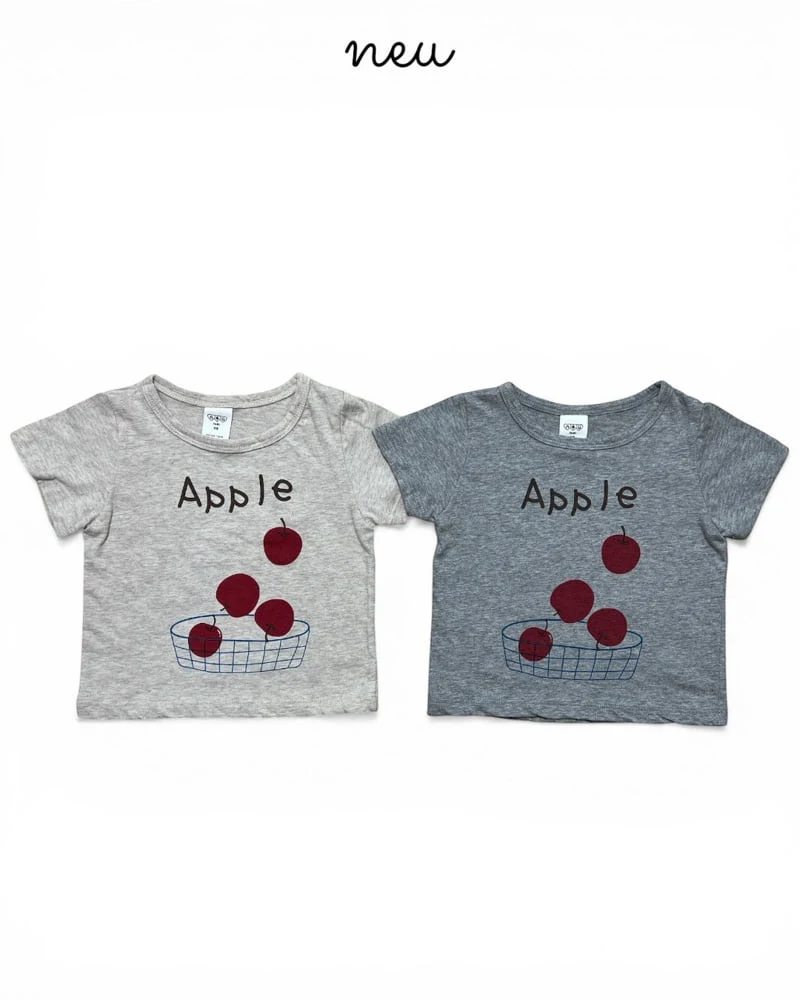 Neu - Korean Children Fashion - #childofig - Apple Tee