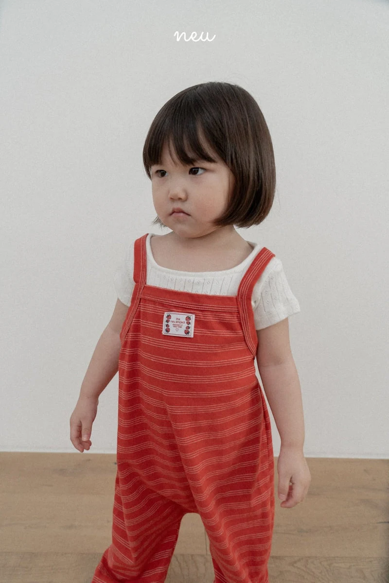 Neu - Korean Children Fashion - #childofig - Stripe Overalls - 9
