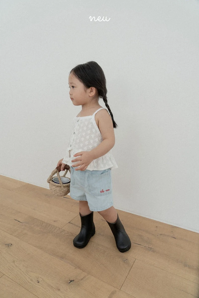 Neu - Korean Children Fashion - #childrensboutique - Short Denim Pants - 7