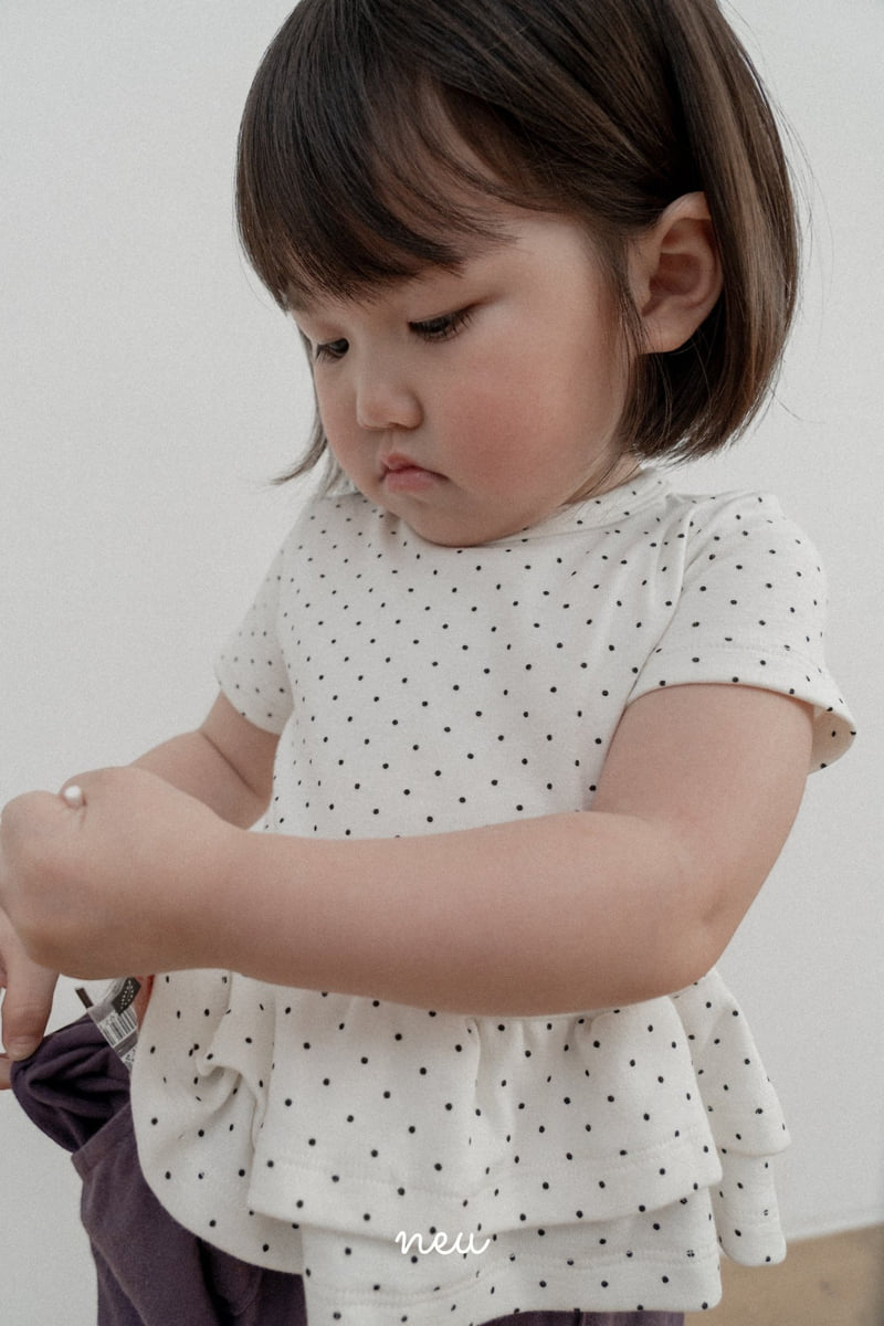 Neu - Korean Children Fashion - #childrensboutique - Dot Cancan Tee - 12