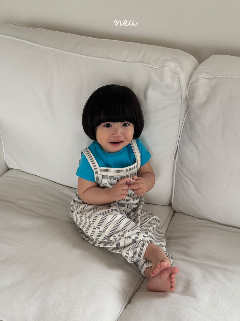 Neu - Korean Children Fashion - #designkidswear - Stripe Overalls - 12