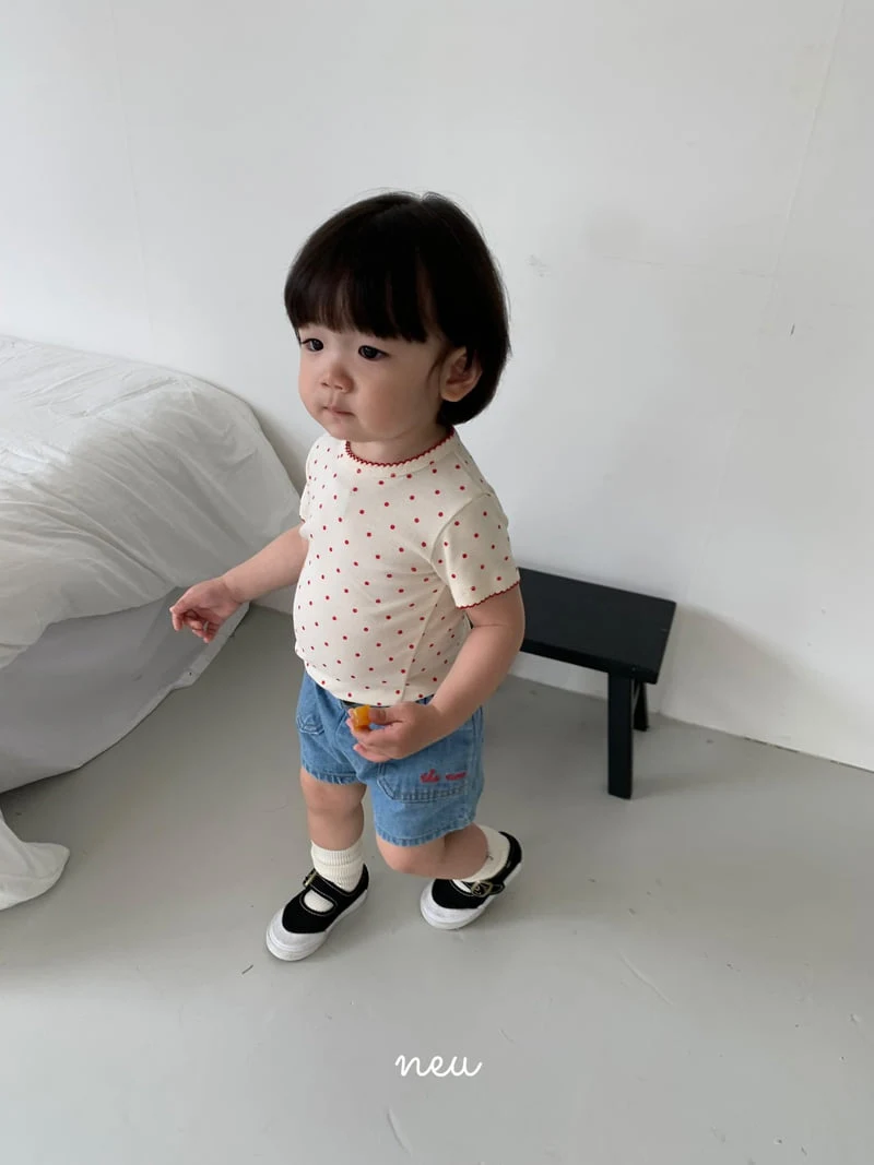 Neu - Korean Children Fashion - #designkidswear - Dot Pink Coat Tee - 12