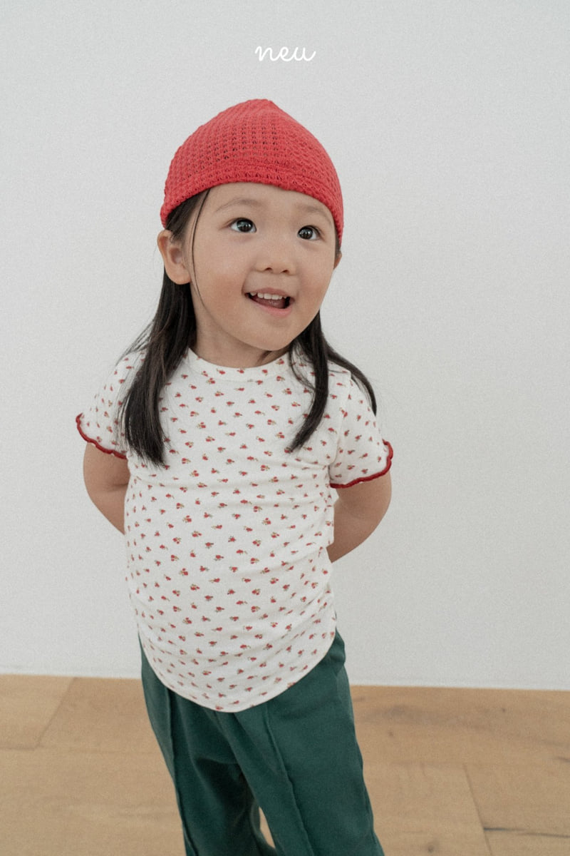 Neu - Korean Children Fashion - #designkidswear - Flower Flare Tee - 4