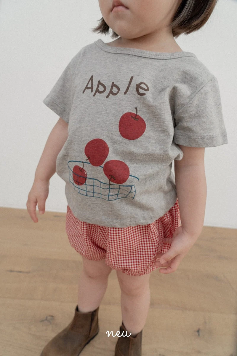 Neu - Korean Children Fashion - #fashionkids - Apple Tee - 5