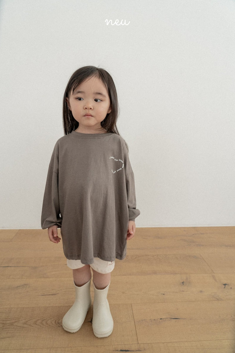 Neu - Korean Children Fashion - #kidsshorts - Love Long Sleeve Tee - 8