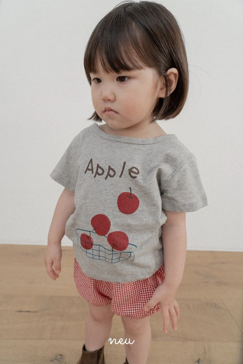 Neu - Korean Children Fashion - #kidsshorts - Apple Tee - 6