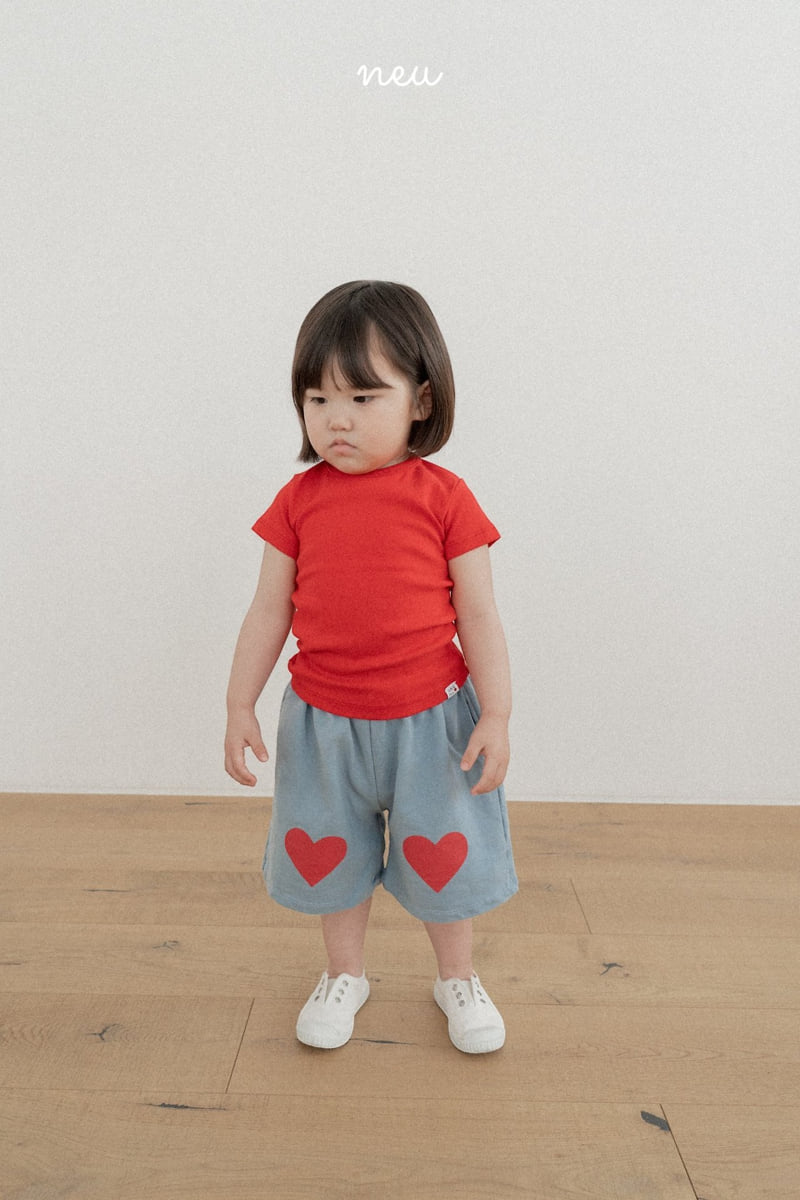 Neu - Korean Children Fashion - #fashionkids - Heart Bread Half Pants - 4
