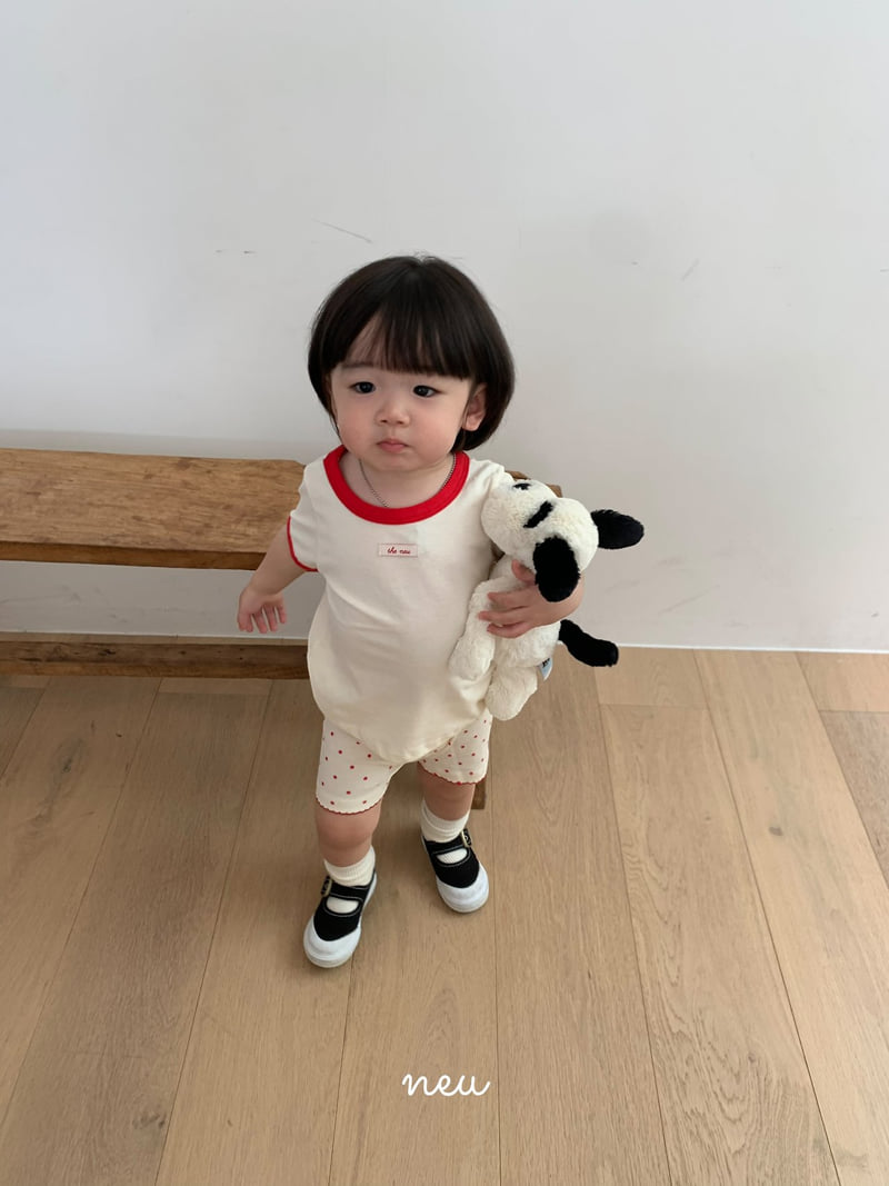 Neu - Korean Children Fashion - #kidsshorts - Ribbed Tee - 3