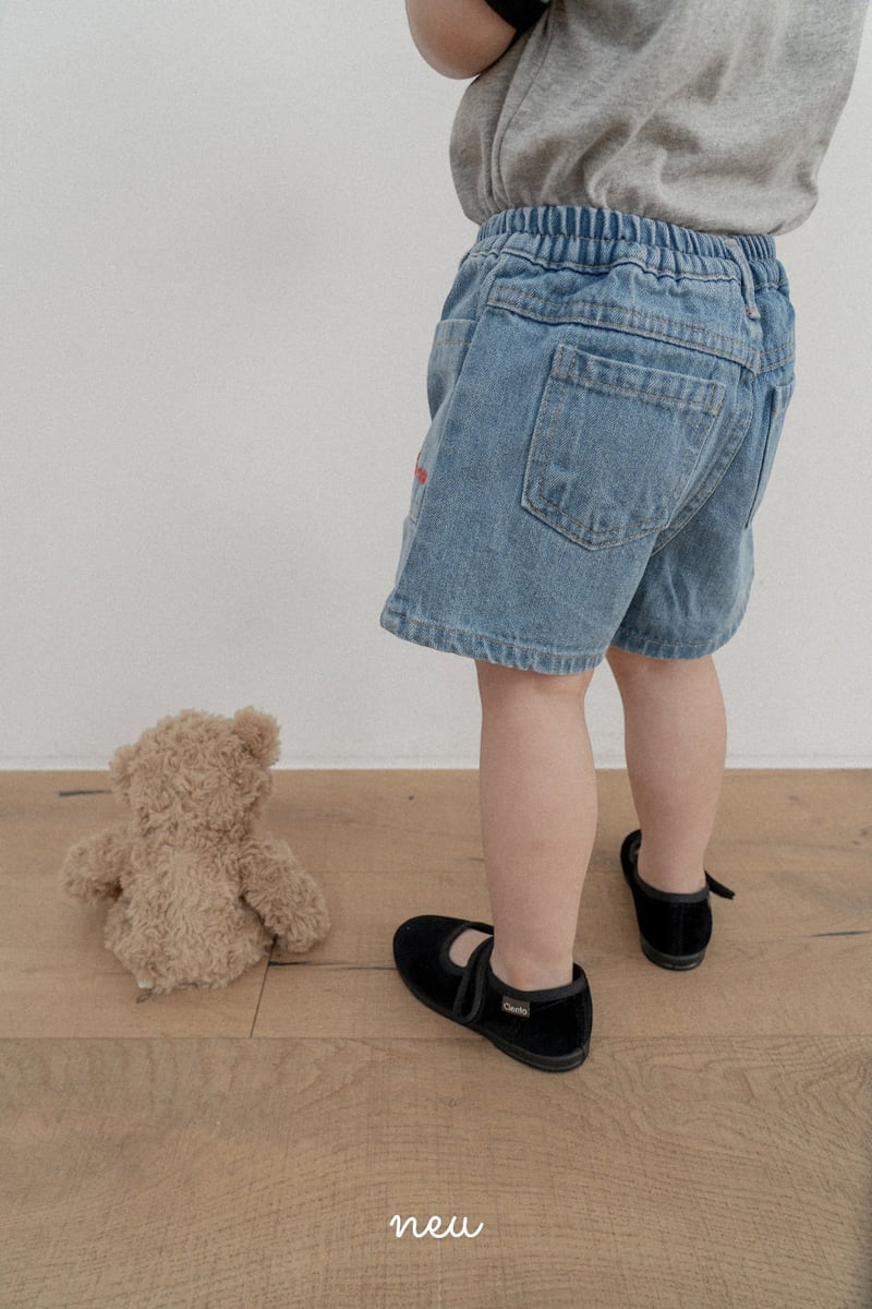 Neu - Korean Children Fashion - #kidsstore - Short Denim Pants - 12