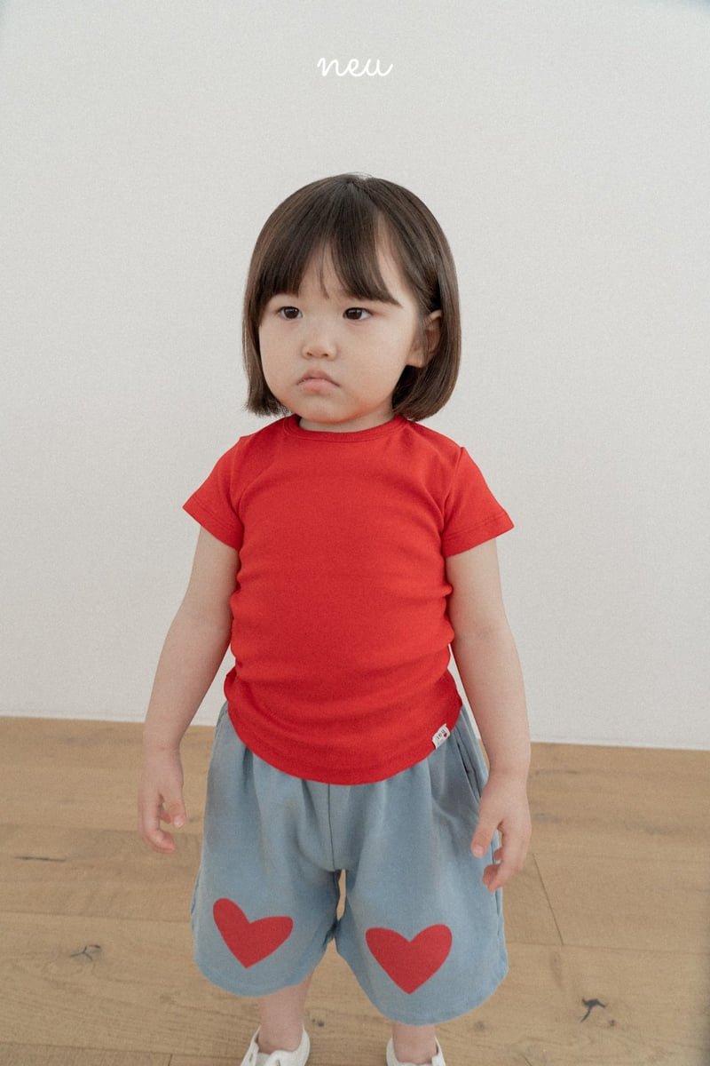 Neu - Korean Children Fashion - #kidsstore - Heart Bread Half Pants - 5
