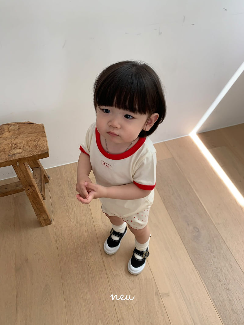 Neu - Korean Children Fashion - #kidsshorts - Ribbed Tee - 4