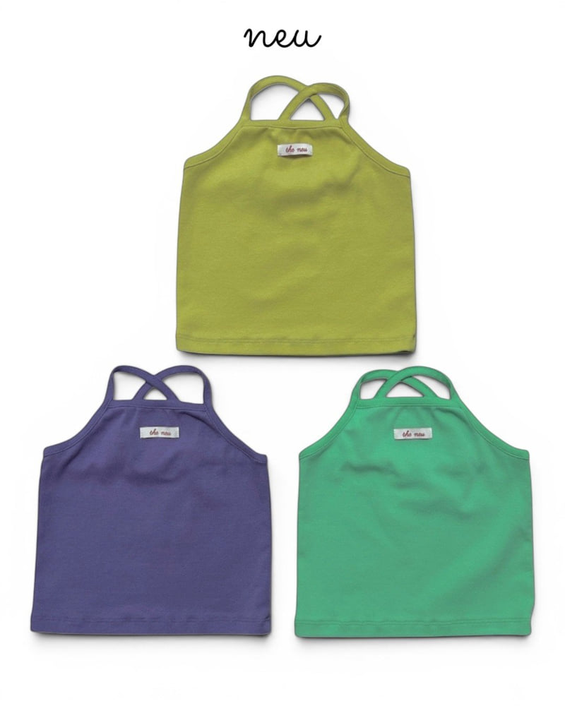 Neu - Korean Children Fashion - #kidzfashiontrend - X Strap Sleeveless