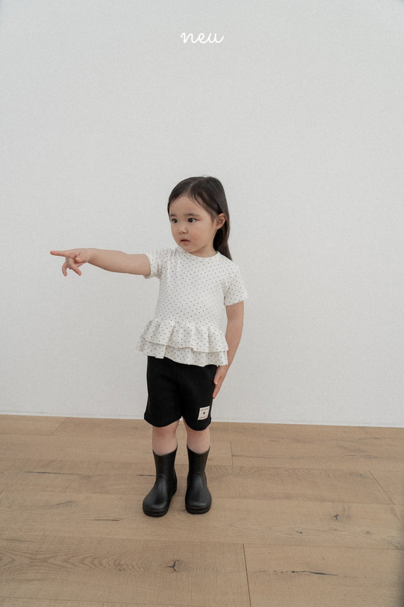 Neu - Korean Children Fashion - #Kfashion4kids - Dot Cancan Tee - 4