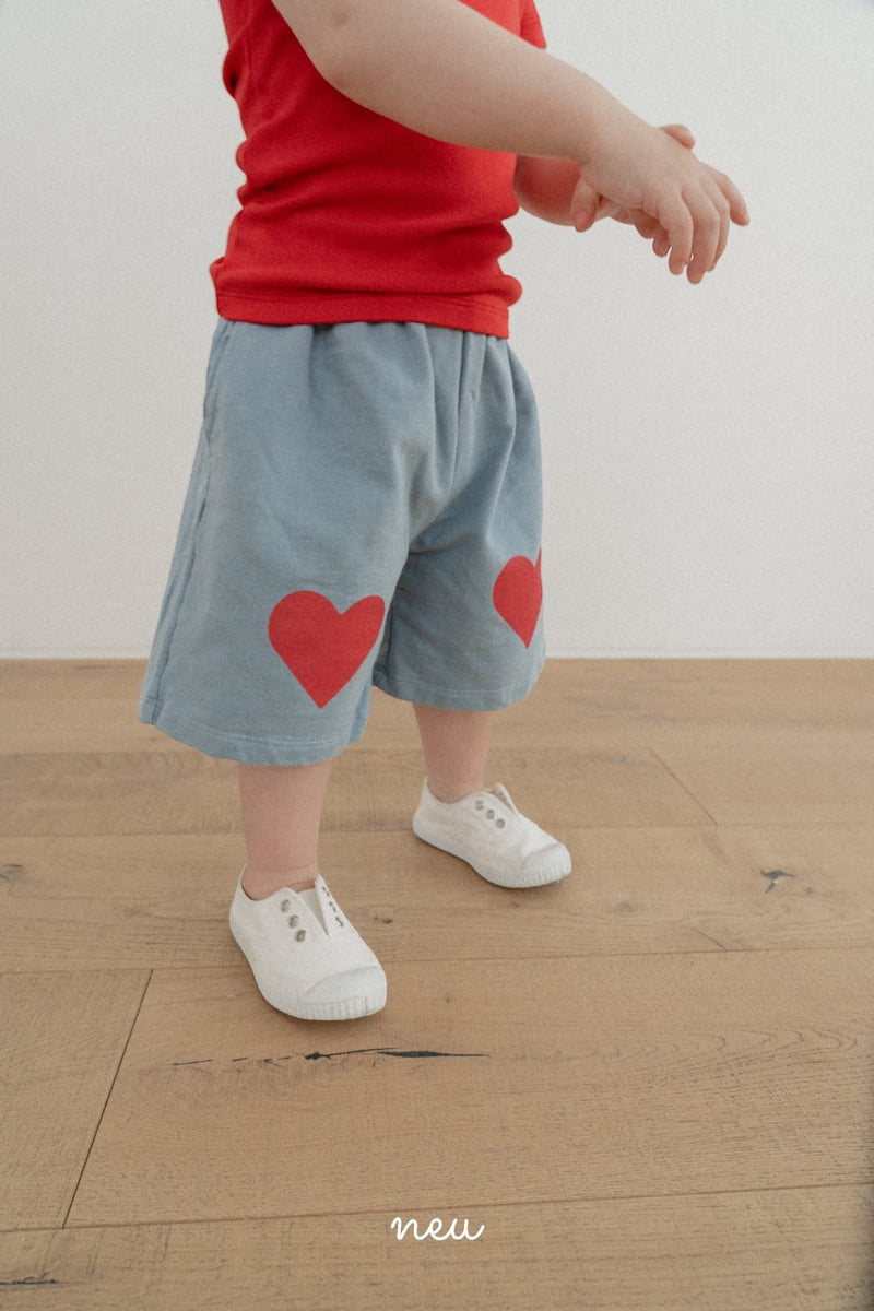 Neu - Korean Children Fashion - #minifashionista - Heart Bread Half Pants - 10