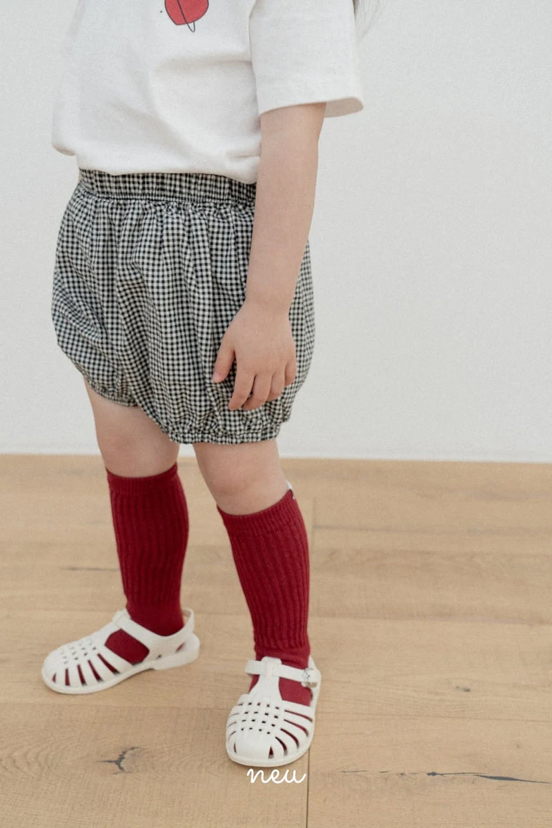 Neu - Korean Children Fashion - #prettylittlegirls - Check Bloomer - 12