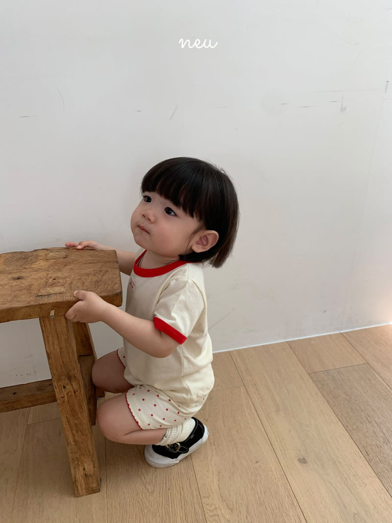 Neu - Korean Children Fashion - #prettylittlegirls - Ribbed Tee - 10