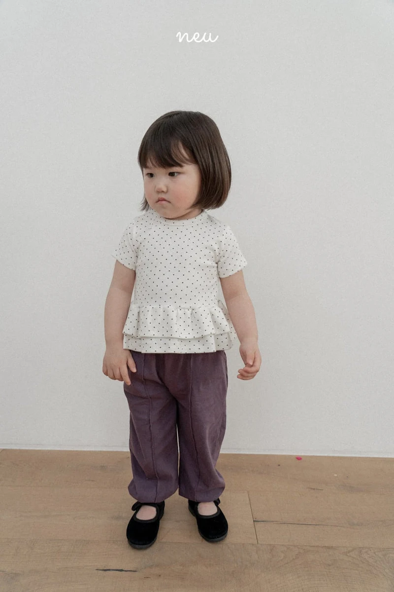 Neu - Korean Children Fashion - #todddlerfashion - Dot Cancan Tee - 8