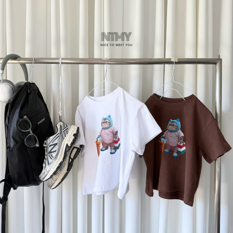 Nice To Meet You - Korean Children Fashion - #Kfashion4kids - Chubby Cat Tee - 9