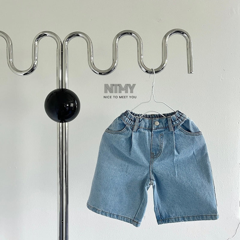 Nice To Meet You - Korean Children Fashion - #Kfashion4kids - Half Denim Pants - 3