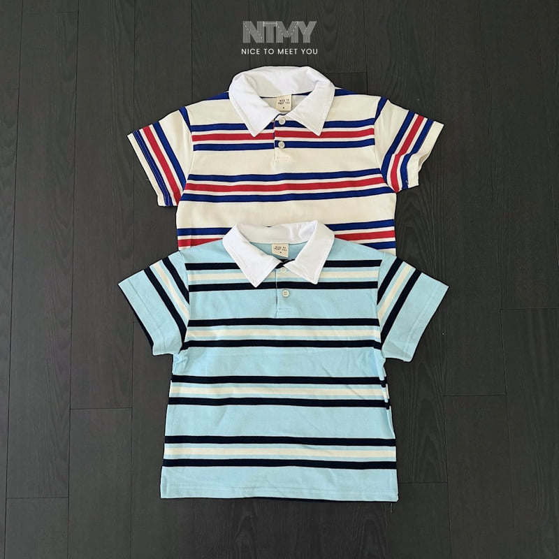 Nice To Meet You - Korean Children Fashion - #Kfashion4kids - PK Collar Tee - 2
