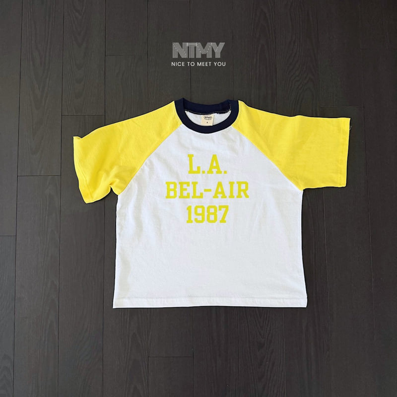 Nice To Meet You - Korean Children Fashion - #childofig - LA Raglan Tee - 3